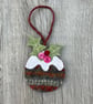  Christmas Pudding Wool Hanging Decoration  - Image 7