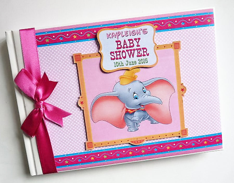 Personalised Dumbo Birthday Guest Book