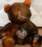 Memorial Resin Bear with Ashes Heart – Human or Pet Keepsake – Cremation Gift  - Image 2