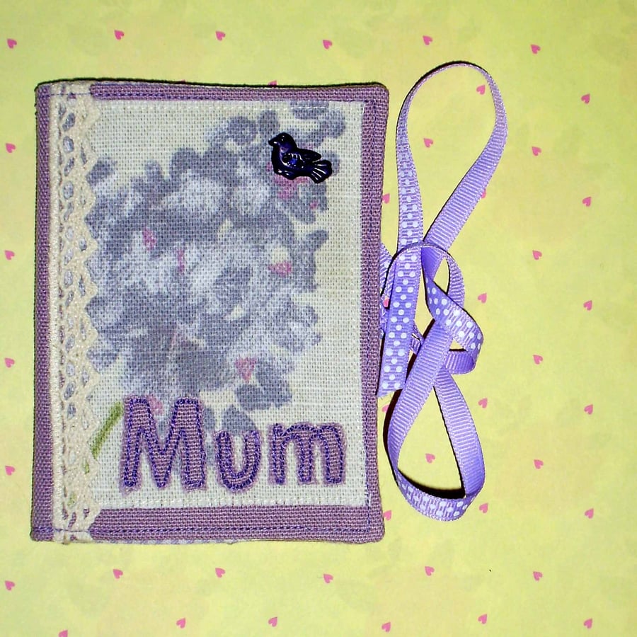 Needlecase - Mum with lace and bird