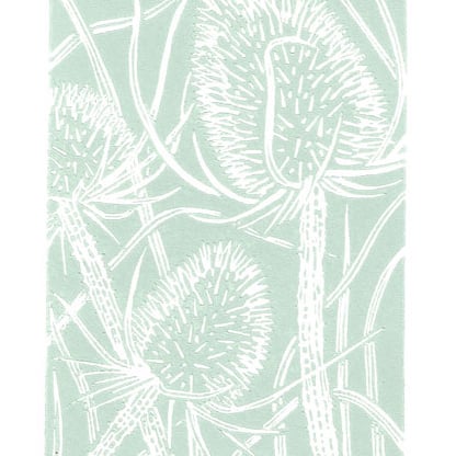 Teasel - Original Linocut Print