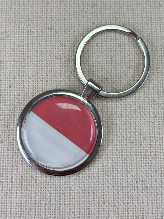 Monaco Flag Keyring