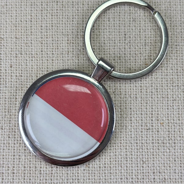Monaco Flag Keyring