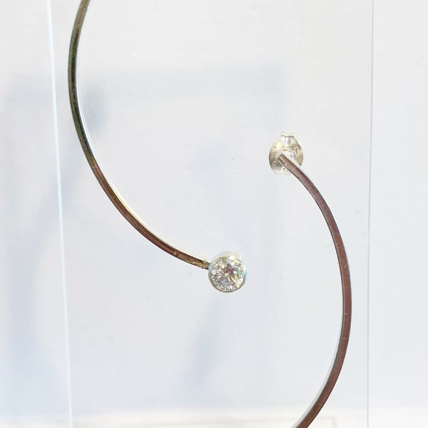 SALE White rose earrings