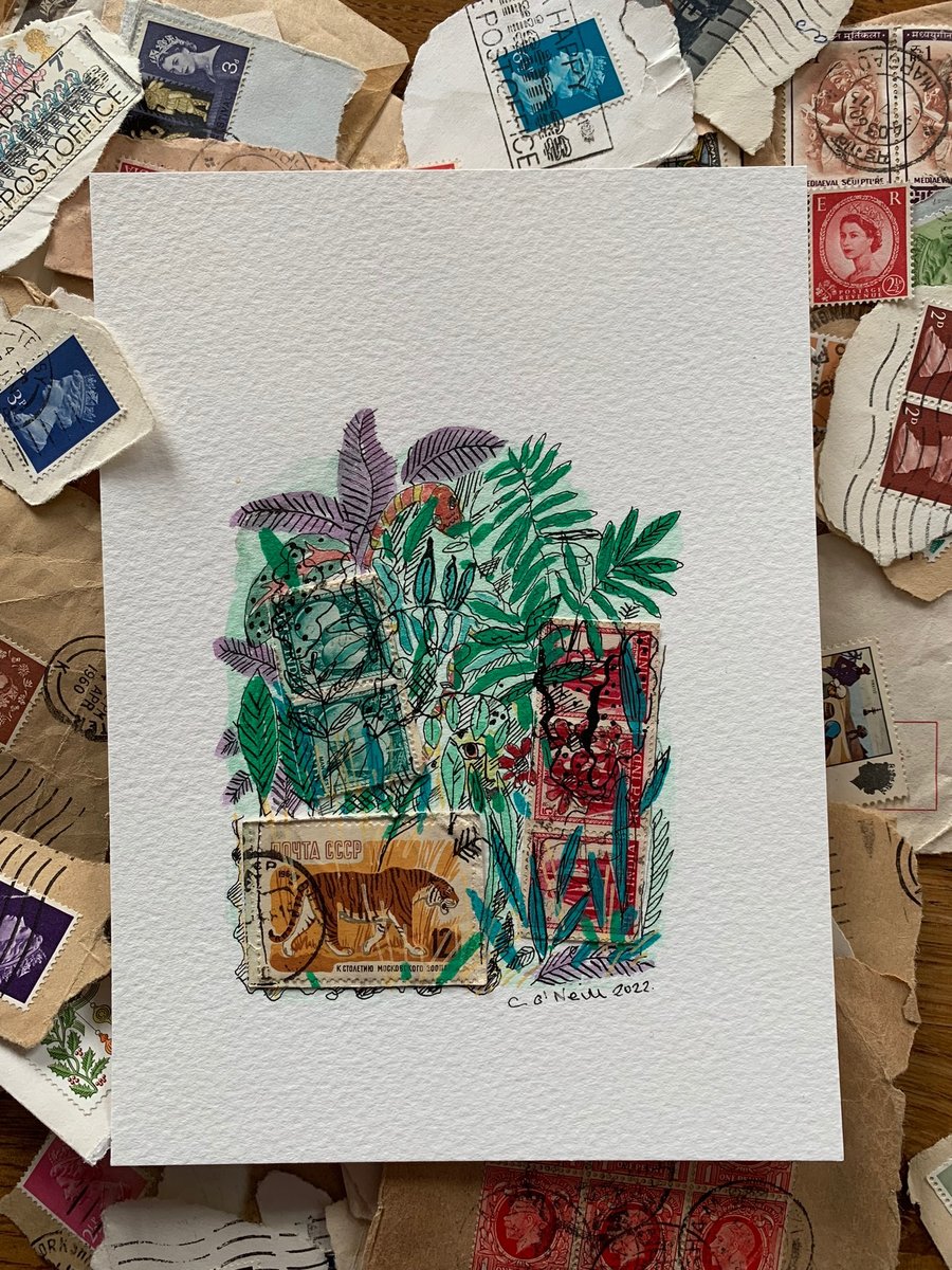 Stamps in the Wild -  Collage