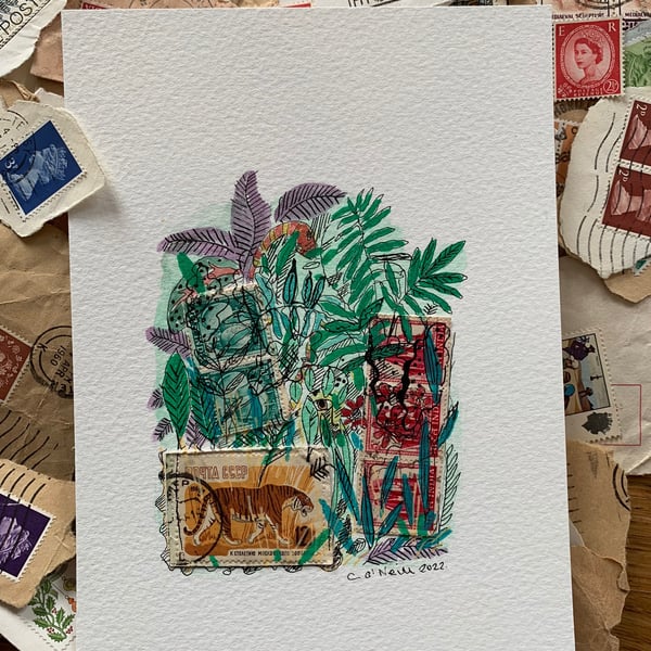 Stamps in the Wild -  Collage