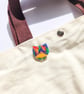 Hand-painted Cat Brooch with hand-coloured card - Image 4