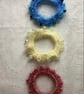 Crochet beaded hair bands x 3
