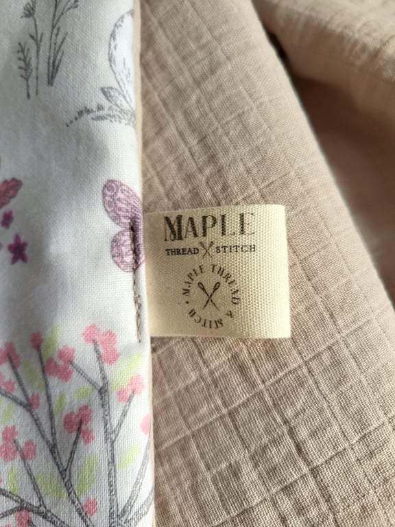 Whimsical Handmade Woodland Design baby quilt blanket