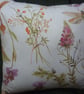  Pretty Cushion Dragonfly And Wildflower Printed Cotton Square 16Inches Zip  - Image 4