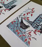 On winter's day - linoprint - Image 5