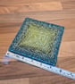 Large coaster with anti-slip feet - dark teal and lime mix pattern  - Image 2