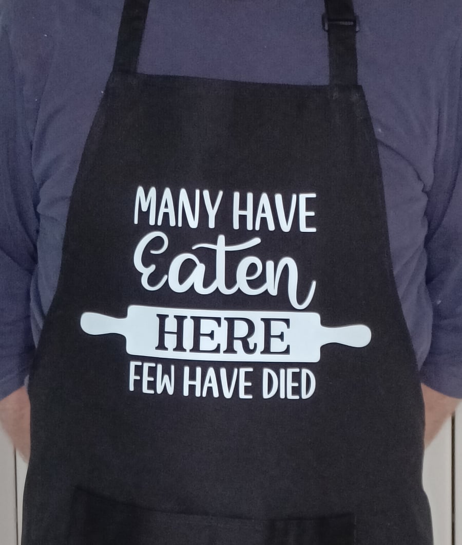 Many Have Eaten Here Apron