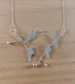 Sterling Silver Bird On A Branch Necklace (SKU201025)