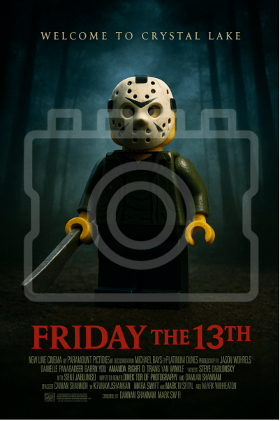 FRIDAY THE 13TH - LEGO-Inspired A4 Movie Poster Print - Ready to Frame