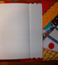A5 Book Cover In Crazy Patchwork with Lined Hardback Notebook - Image 3