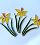 Stained Glass Daffodil Suncatcher - Handmade Hanging Window Decoration  - Image 6