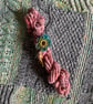 Hand spun art yarn - wool and mohair - Image 2