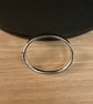 "Coalescence" - Heavy Handmade Sterling Silver Hinged Bangle - Made to any size  - Image 7