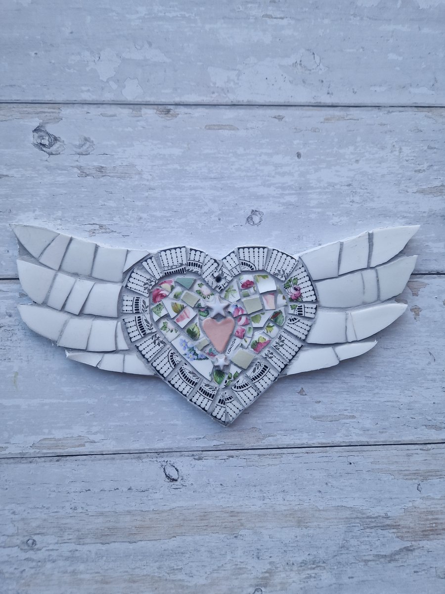 Winged Heart Mosaic 