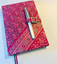 Pink and Silver Brocade Journal - Image 1
