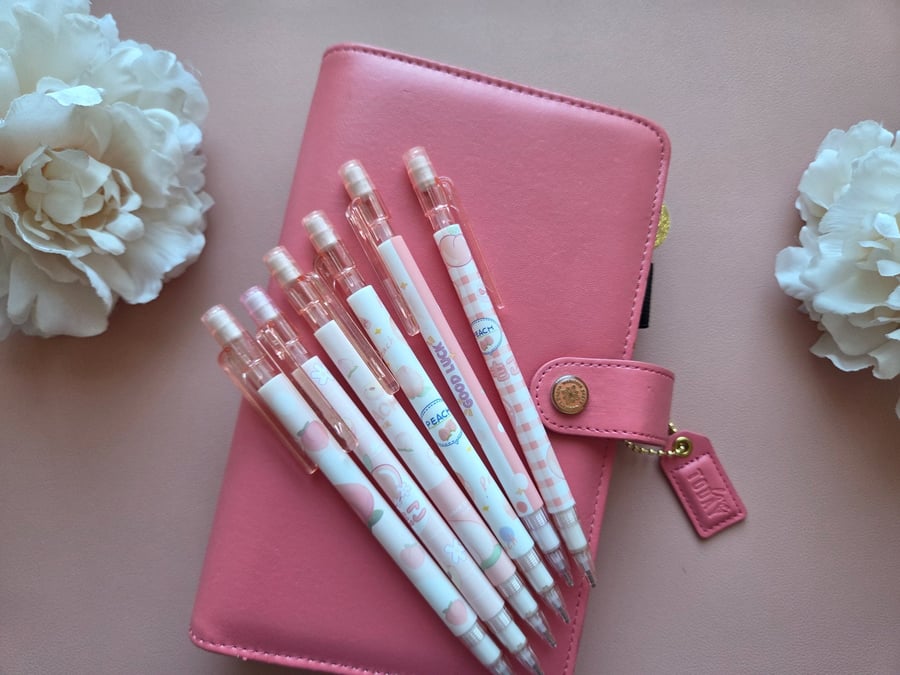 Cute Peach Design Mechanical pencil With Eraser Topper