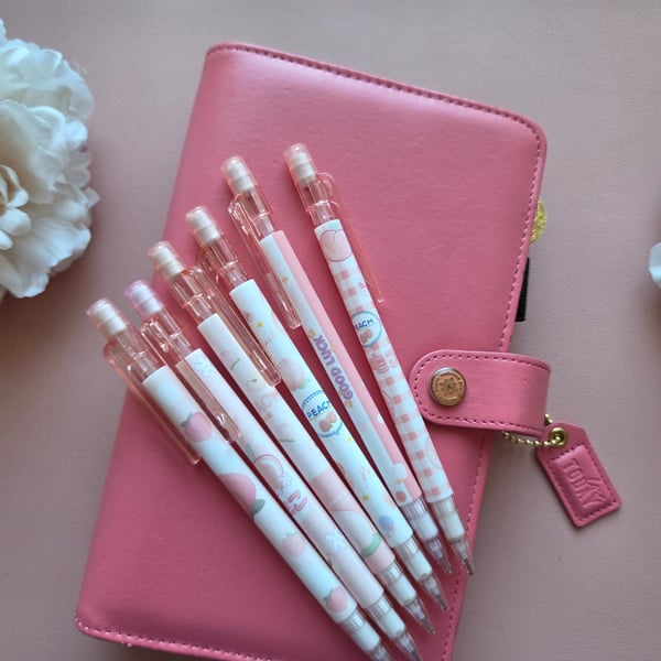 Cute Peach Design Mechanical pencil With Eraser Topper