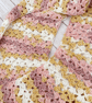 Pink and Mustard Infinity Scarf - Handmade Crochet - Summer Seconds - Image 3