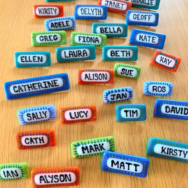 Personalised name badge