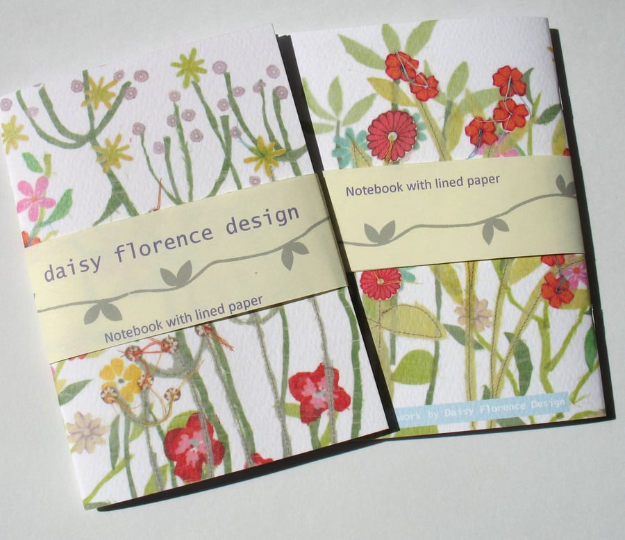 Floral notebook - plain paper