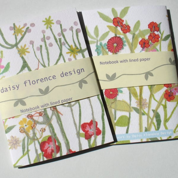 Floral notebook - plain paper