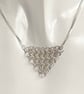 Sterling Silver Chainmaille Graduated Necklace  - Image 1
