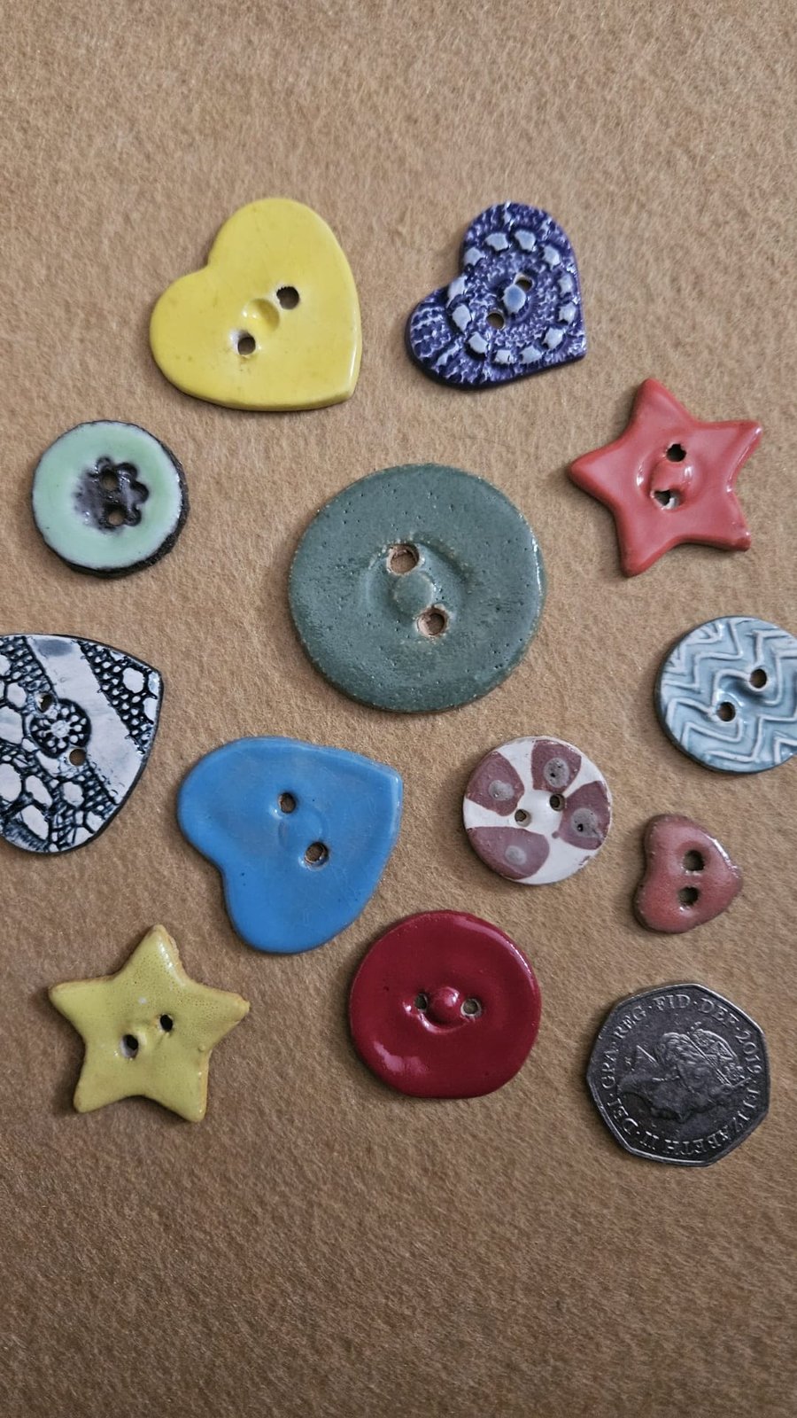 A Bargain Selection of Twelve Ceramic Buttons