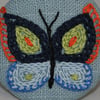 Embroidered Badge - Butterfly