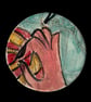 Ceramic Keepsake Wall Hanging: Hand and Target