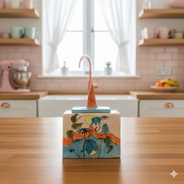 Summerlove keepsake pot - handmade ceramic