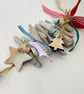 Driftwood christmas hanger, christmas hanger, home decor, handmade pottery