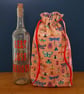 Bug and Butterfly Reusable Gift Bag - Colourful Drawstring Fabric Bag - Image 3