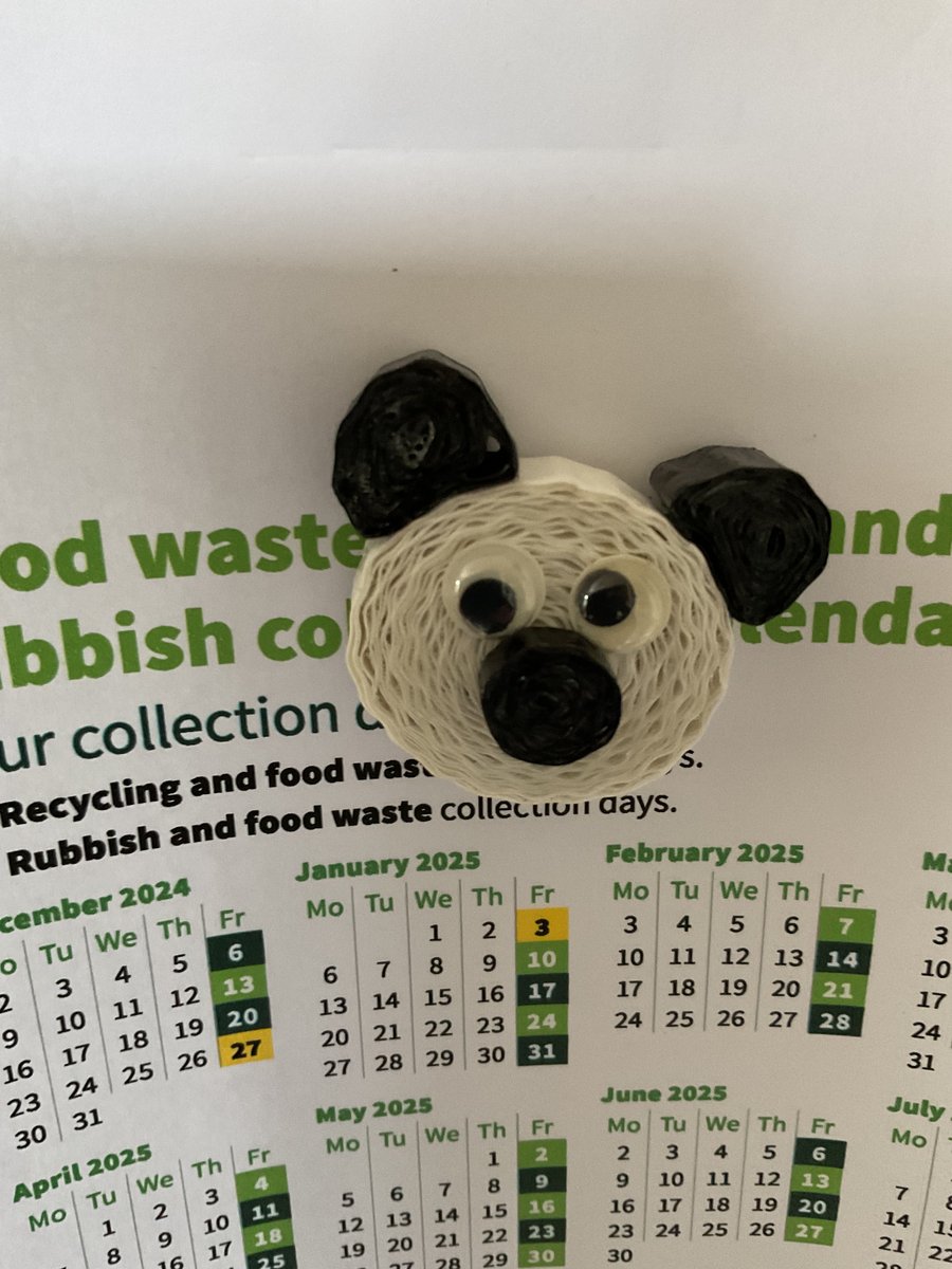 Quilled Panda Fridge Magnet