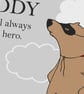 Superbear Personalised Print for Him - any name or title - Image 2