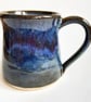 Blue Glazed Mug - Hand Thrown Stoneware Ceramic Mug 