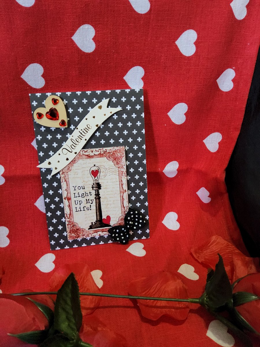 Valentines Greeting Card - Lampost