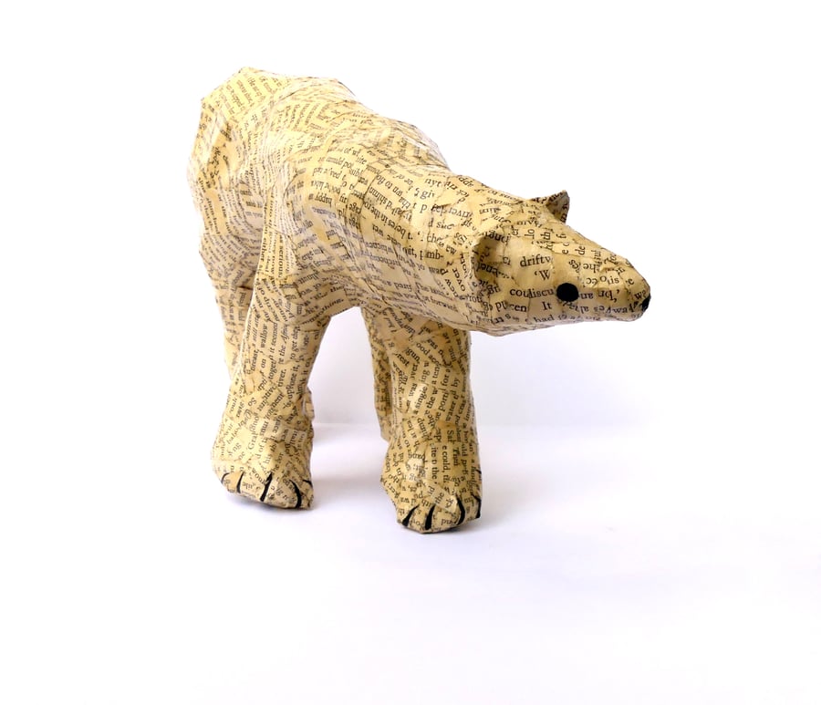Handmade Paper Polar Bear