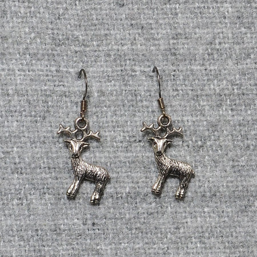 Reindeer Charm Earrings