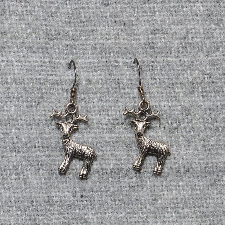 Reindeer Charm Earrings