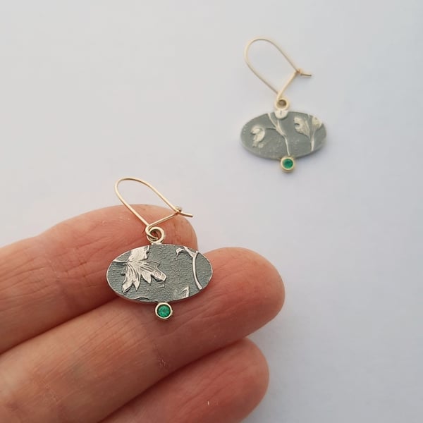 Small Emerald Earrings