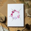 Lockdown Sweetpeas - Blank Greetings Card