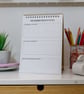2027 Colourful Desk Calendar with Journal Prompts - Image 3