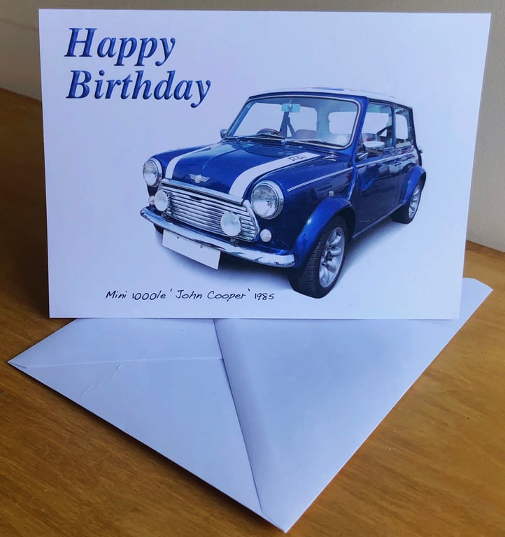 Mini1000le 'John Cooper' edition 1985- Greeting Cards for the Mini enthusiast