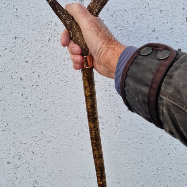 Antler Thumbstick,  Walking stick, Hiking staff 